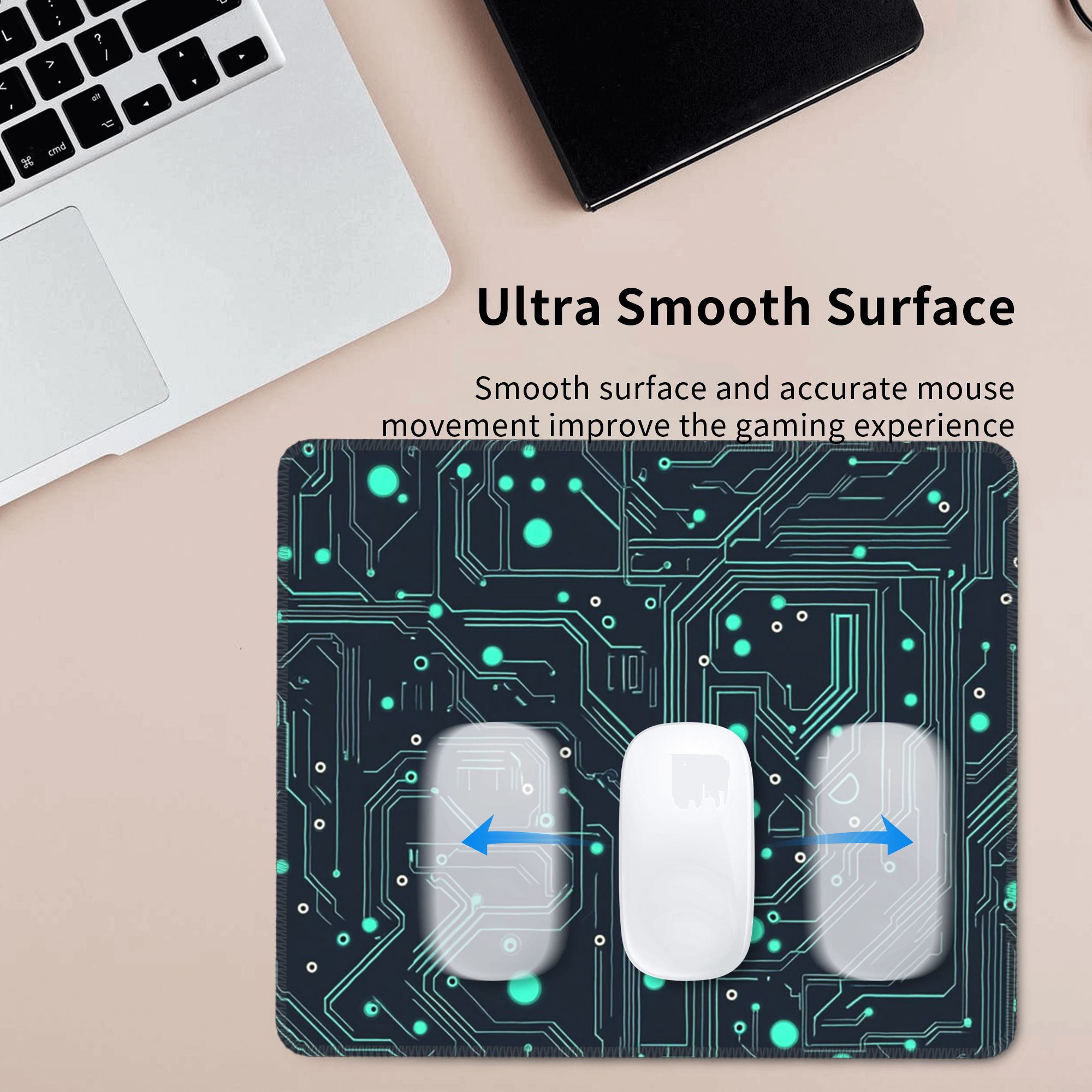 Office Table Accessories Unique - แผ่นรองเมาส์แผงวงจรไฮเทคที่ไม่เหมือนใคร แผ่นรองเมาส์คีย์บอร์ดคอมพิวเตอร์ แผ่นรองเมาส์เกมเมอร์ พีซี แล็ปท็อป แผ่นรองโต๊ะ