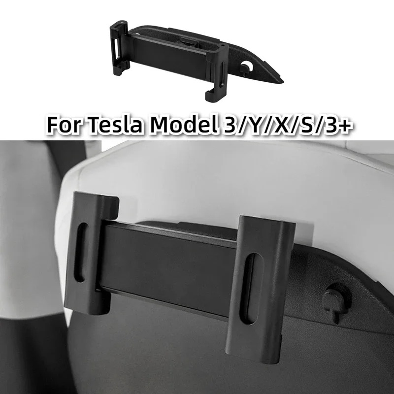 Tesla Tablet Accessories - ที่วางแท็บเล็ตโทรศัพท์มือถือสำหรับพนักพิงศีรษะรถยนต์เทสล่า รุ่น 3/Y/X/S/3+ หมุนได้ 360 องศา