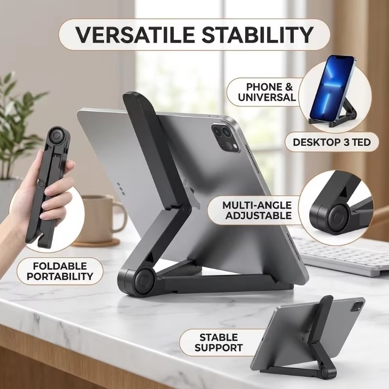 Graphic Tablet Accessories - ที่วางแท็บเล็ตแบบพับได้อเนกประสงค์สำหรับ iPad Air Pro ขนาด 4.7