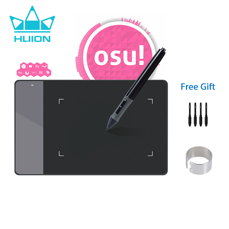 Graphic Tablet Accessories - HUION 420แท็บเล็ตกราฟิก OSU Gaming ปากกาดิจิตอลแท็บเล็ตสำหรับ4X2.23นิ้วลายเซ็นเริ่มต้นเด็กของขวัญ