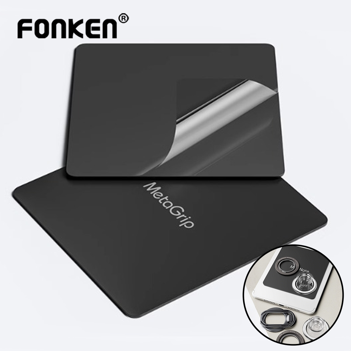 Tablet Accessories For Reading - แผ่นยึดแม่เหล็กอเนกประสงค์สำหรับไอแพด/แท็บเล็ต ที่วางแบบแฮนด์ฟรีพร้อมกาวเหนียวแน่นสำหรับอ่านหนังสือ ดูภาพ วาดภาพ