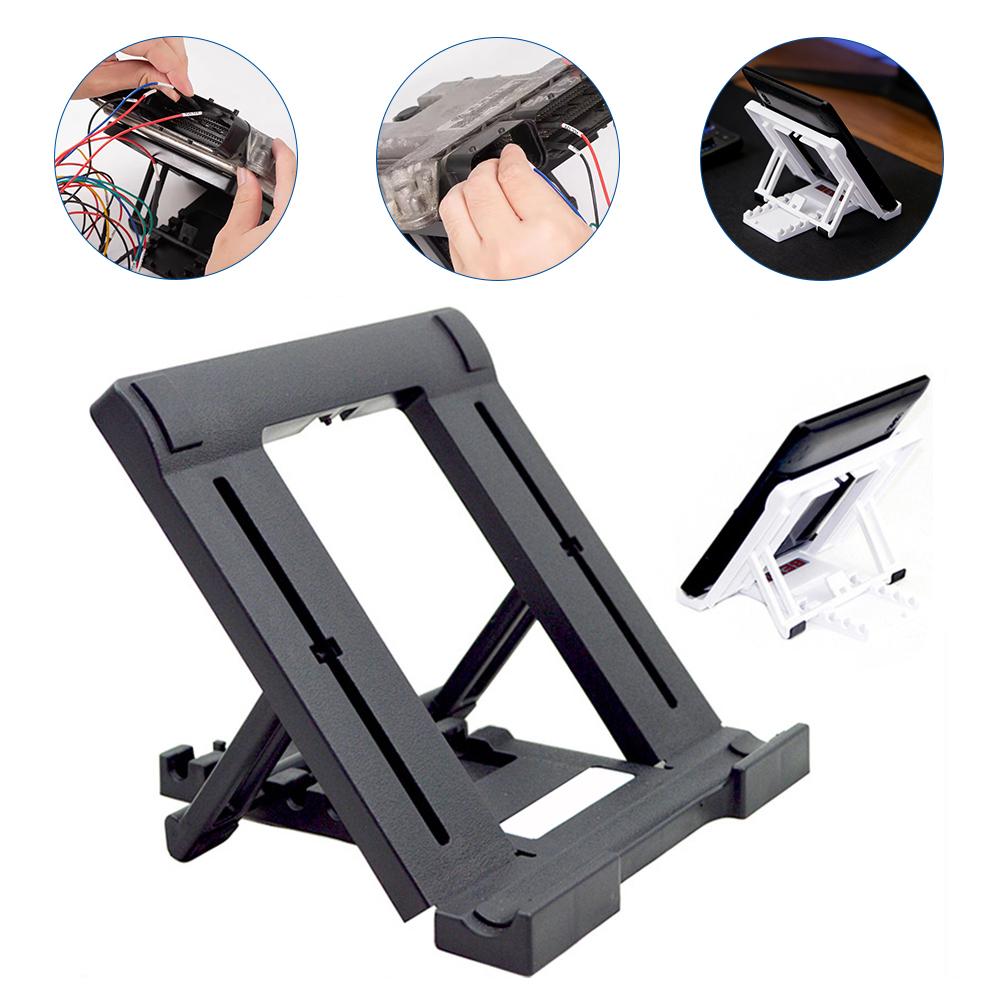 Graphic Tablet Accessories - ที่วางแท็บเล็ตขาตั้งแบบพับได้ขายึดอเนกประสงค์มินิซัพพอร์ตสีดำสำหรับเด็กแนวนอนแนวตั้งทนทานการชาร์จวิดีโอเกม