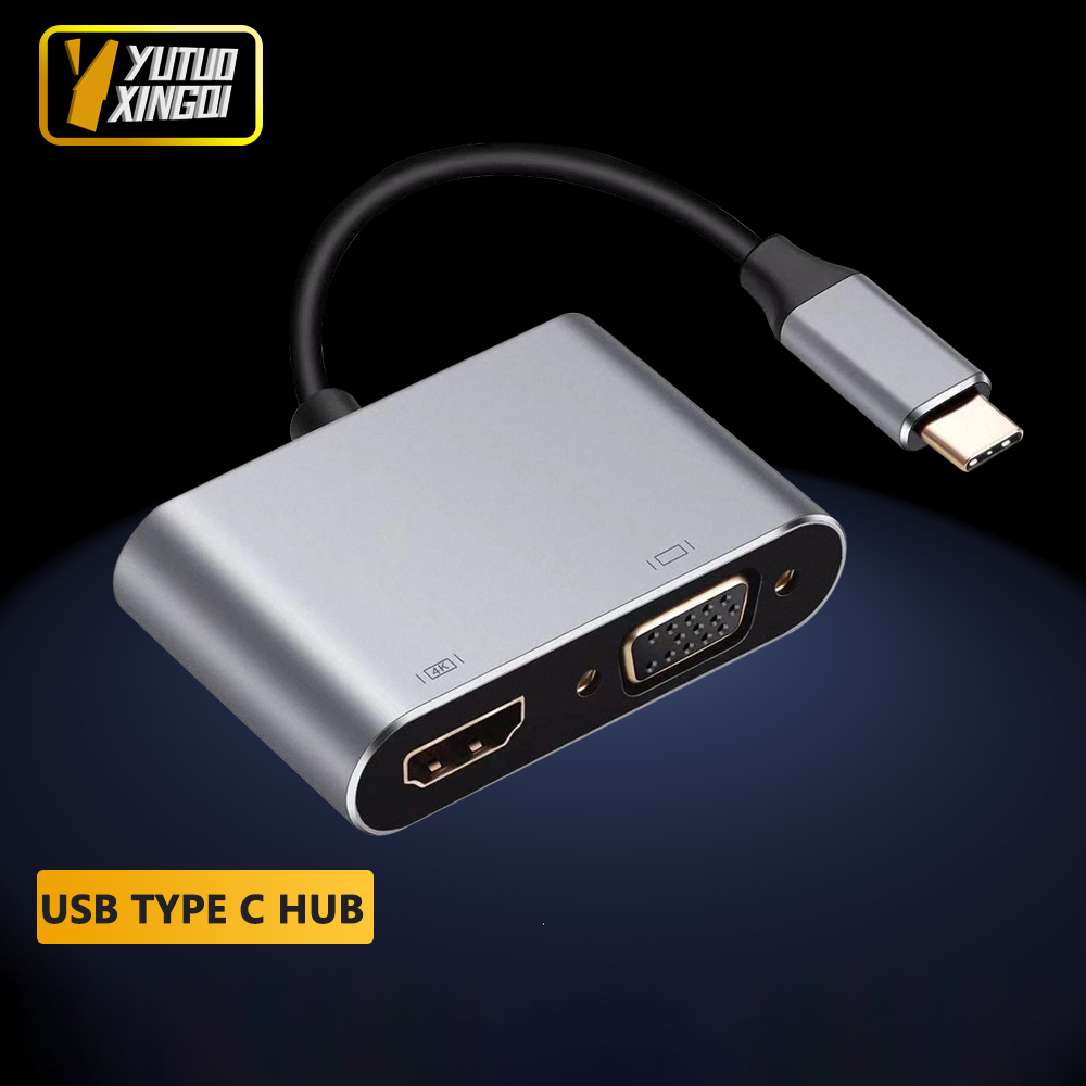 Usb Hub Type C - สายแปลง 4K USB Type C เป็น