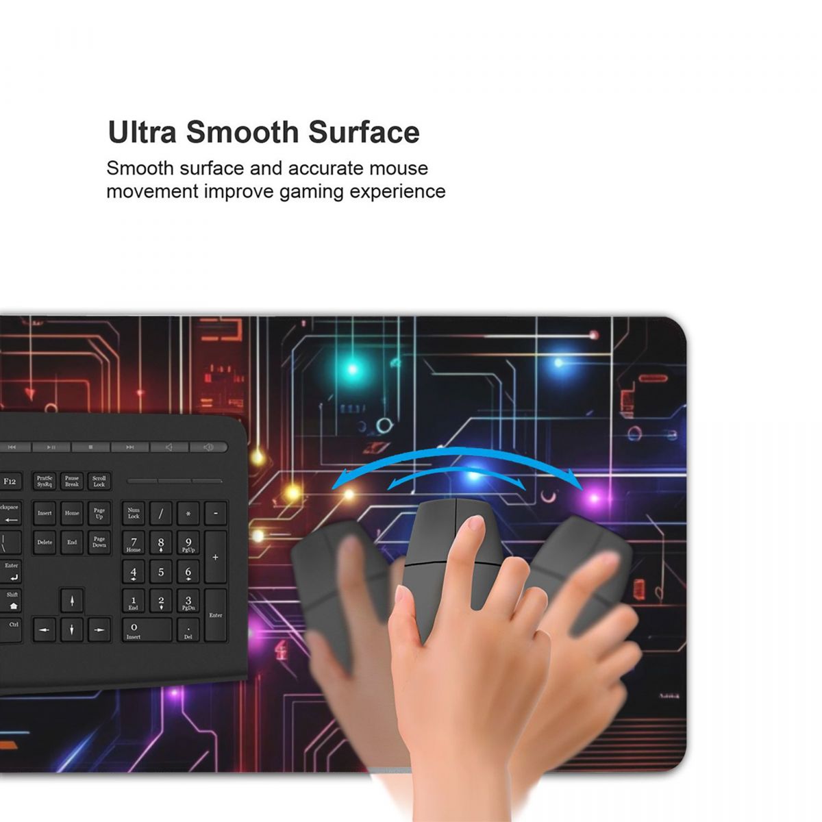 แผ่นรองเมาส์ขนาดใหญ่แบบวงจรไฮเ - Office Table Accessories Unique บทวิจารณ์และราคา