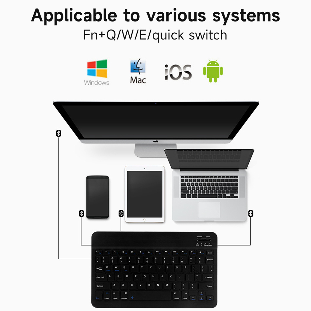 คีย์บอร์ดบลูทูธสำหรับ iOS Andr - Accessories For Android Tablet บทวิจารณ์และราคา