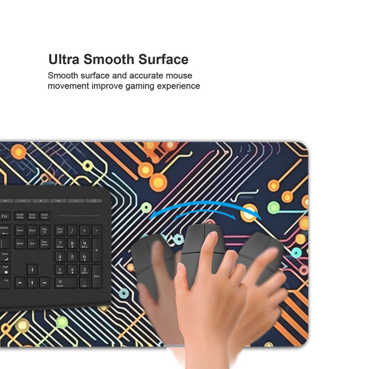 แผ่นรองเมาส์ขนาดใหญ่แบบวงจรไฮเ - Office Table Accessories Unique บทวิจารณ์และราคา