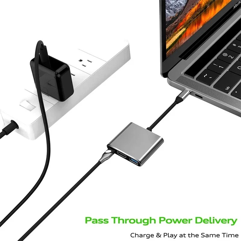 USB C HUB 3in1 ประเภท C 3.0 ถึ - Usb Hub Type C บทวิจารณ์และราคา