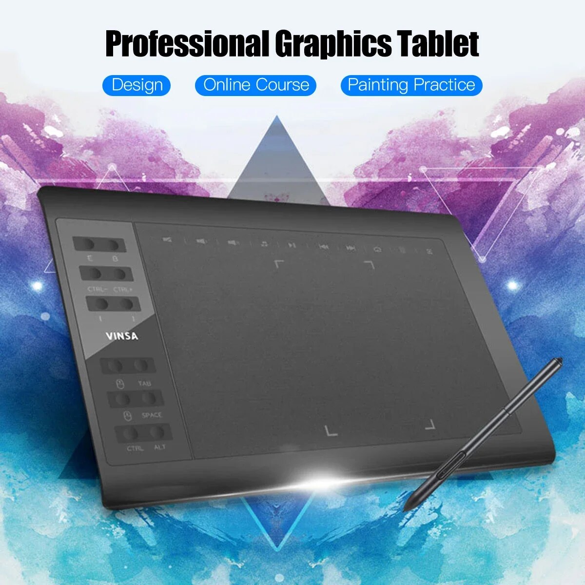 แท็บเล็ตวาดภาพกราฟิกมืออาชีพ10 - Graphic Tablet Accessories บทวิจารณ์และราคา